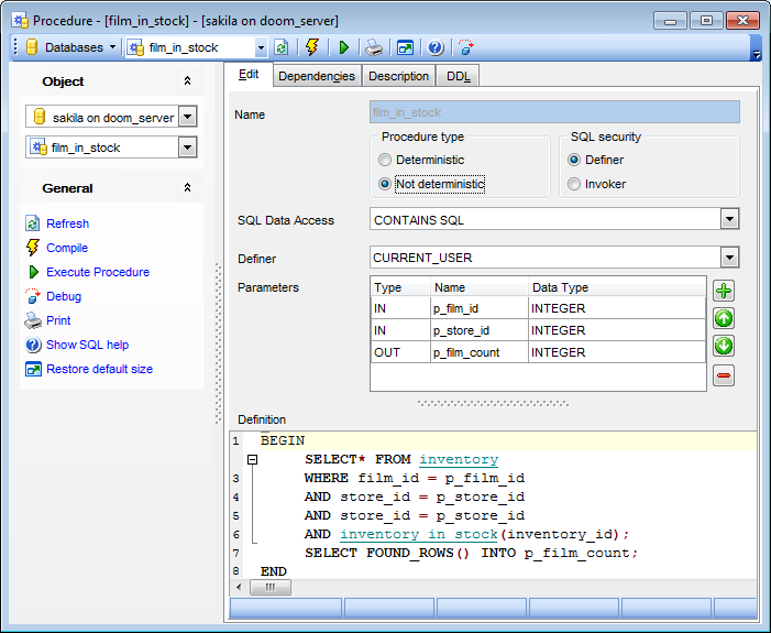 Online Documentation For SQL Manager For MySQL | SQLManager